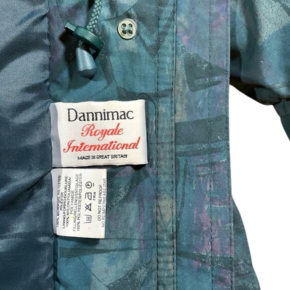 Vintage 80s Dannimac Abstract Puffer Jacket - L - Picture 4 of 5